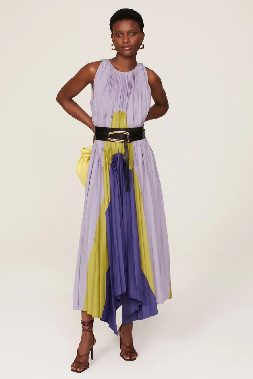 Bibhu Mohapatra Collective Dress Maxi Party Summer Garden Formal Cotton Blend 4